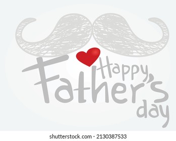 Father's  day card.  vector illustration