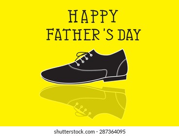 fathers day card, vector illustration