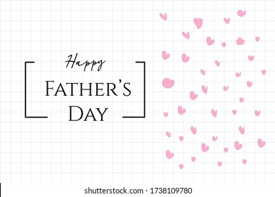 Father's day celebration card. Vector design for dad's day; held on various days in many parts of the world all throughout the year.
