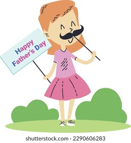 Fathers' Day Celebration. Father. Holiday. Celebration. Illustration
