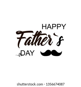 Father`s day. Celebration day. Happy fathers day. Lettering design. Vector