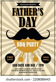 fathers day celebration party social media poster flyer design