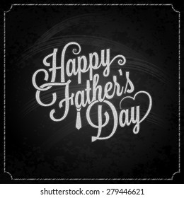 fathers day chalk lettering background