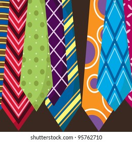 Father's Day Colorful Ties