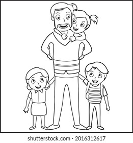 1,389 Fathers day coloring pages Images, Stock Photos & Vectors ...