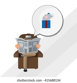 Fathers day concept. celebration design. Greeting icon