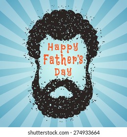 Fathers day concept poster with text. 