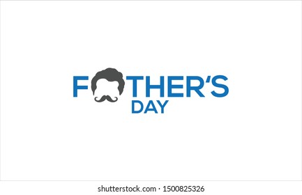 Father's day creative icon logo design