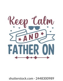 fathers day custom typography t shirt design.