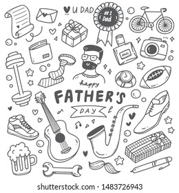 Father's Day Cute Doodle Set
