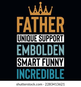 Father's day dad or daddy typography tshirt design vector design