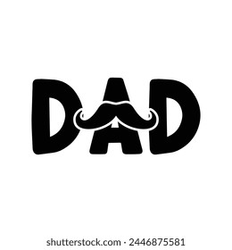 Fathers day dad funny vector design svg