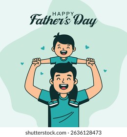Father's Day, Dad Love Vector Illustration Image Free