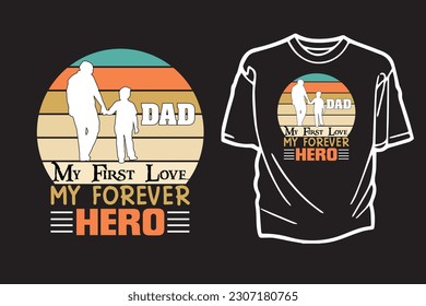 Father's Day, Dad T-Shirt Design
