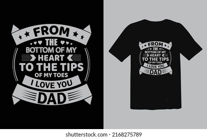 Father's day dad typography t-shirt design