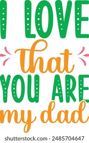 Father's day design. fathers design