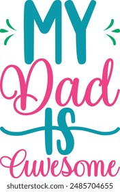 Father's day design. fathers design