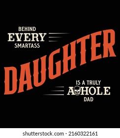 Father's Day Design - Father's Daughter, Men's Father Gifts For Dad, Girl's Hero, Crazy Daddy