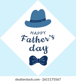  Father's day design element for greeting card, poster, banner, flyer.