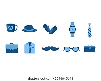 Fathers Day Design Element Set