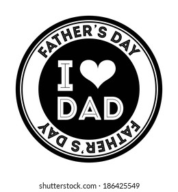 Fathers day design over  background, vector illustration