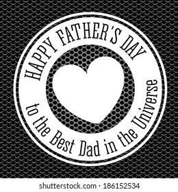 Fathers  day design over black background, vector illustration