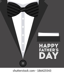 Fathers day design over black background, vector illustration