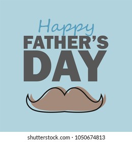 Fathers day design over blue background, vector illustration