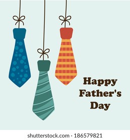 Fathers day design over blue background, vector illustration