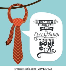 fathers day design over blue background, vector illustration