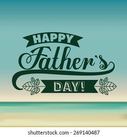 fathers day design over colored background, vector illustration