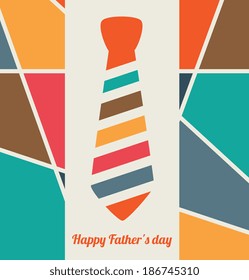 Fathers day design over colorful background, vector  illustration