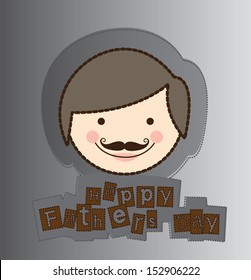 father's day design over gray background vector illustration