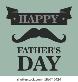 Fathers day design over gray background, vector  illustration