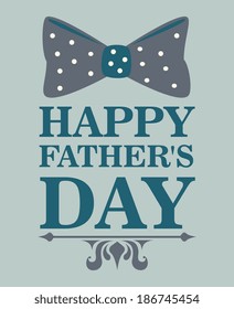 Fathers day design over gray background, vector illustratrion