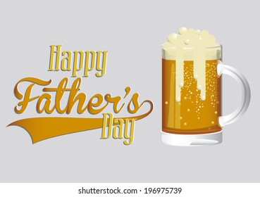 Fathers day design over gray background, vector illustration