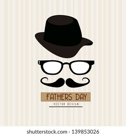 fathers day design over grunge background vector illustration