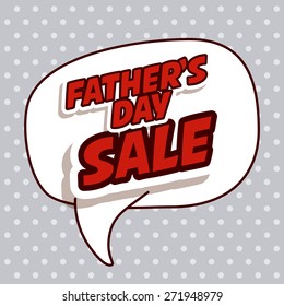 Fathers day design over pointed background, vector illustration