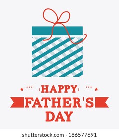 Fathers day design over white background, vector illustration