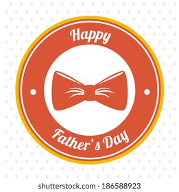 Fathers day design over white background, vector illustration