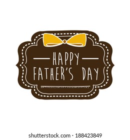 Fathers day design over white background, vector illustration