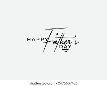 Father's Day design. Typography father's day design. love father. Beard. Tie bow. Creative design. Handwritten. Font. Text design.