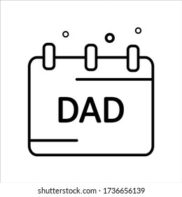 Father's Day Detailed Line Icons Pack