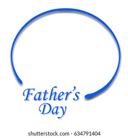 Father's Day Frame Blue Icon
