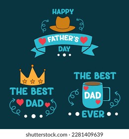 Father's day free vector design collection
