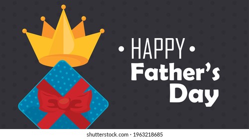 fathers day gift and crown