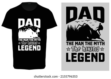 Father's day gift t-shirt. T-shirt Design template for Father's day.