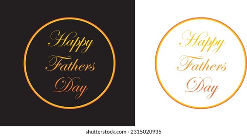 Father's day . Gradient design text .