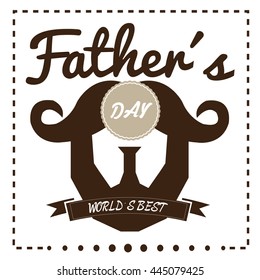 Father's day graphic design, Vector illustration
