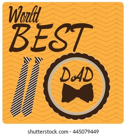 Father's day graphic design, Vector illustration